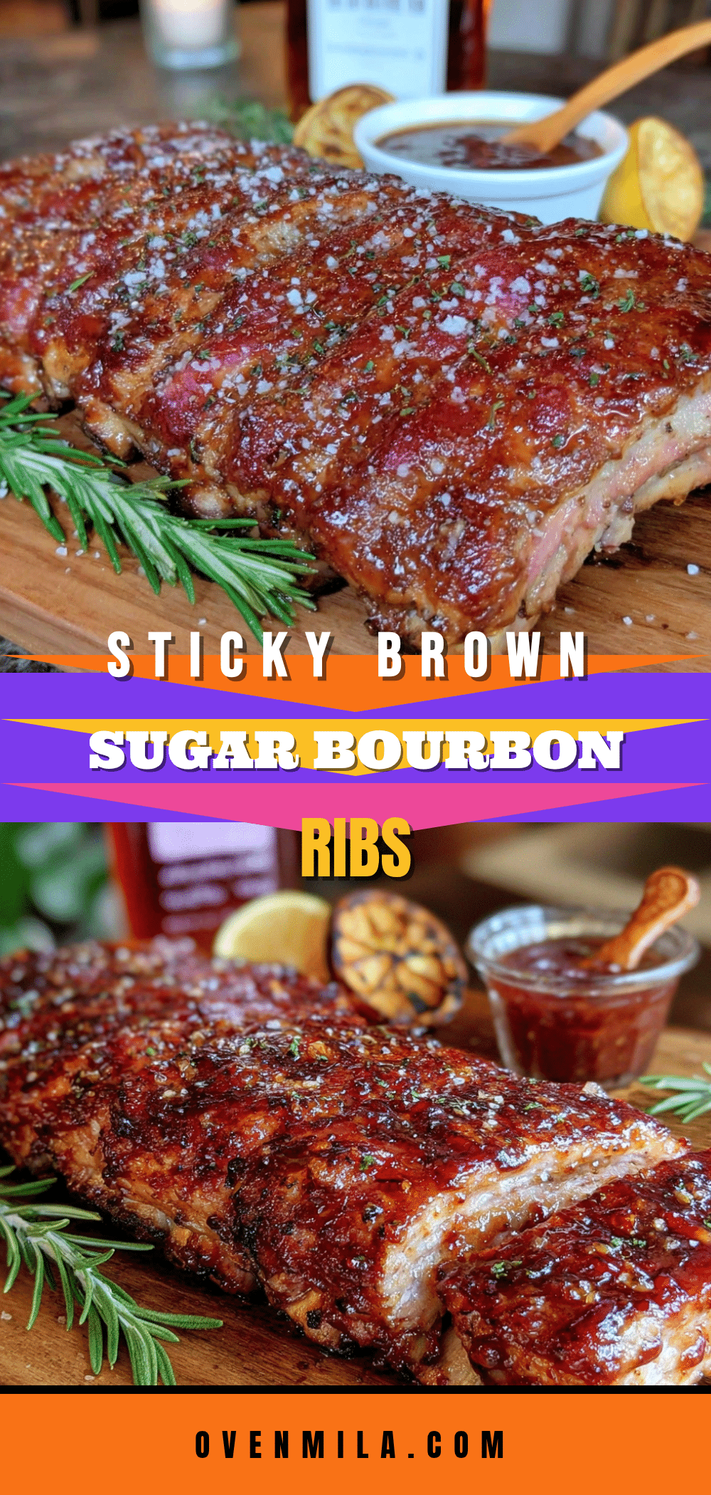sticky brown sugar bourbon ribs recipe