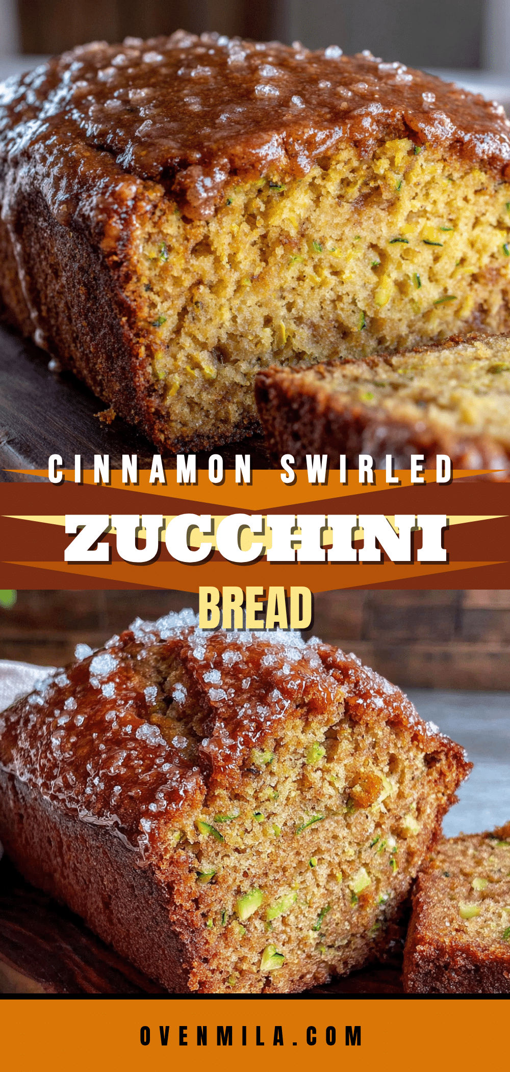 zucchini bread with cinnamon sugar topping recipe