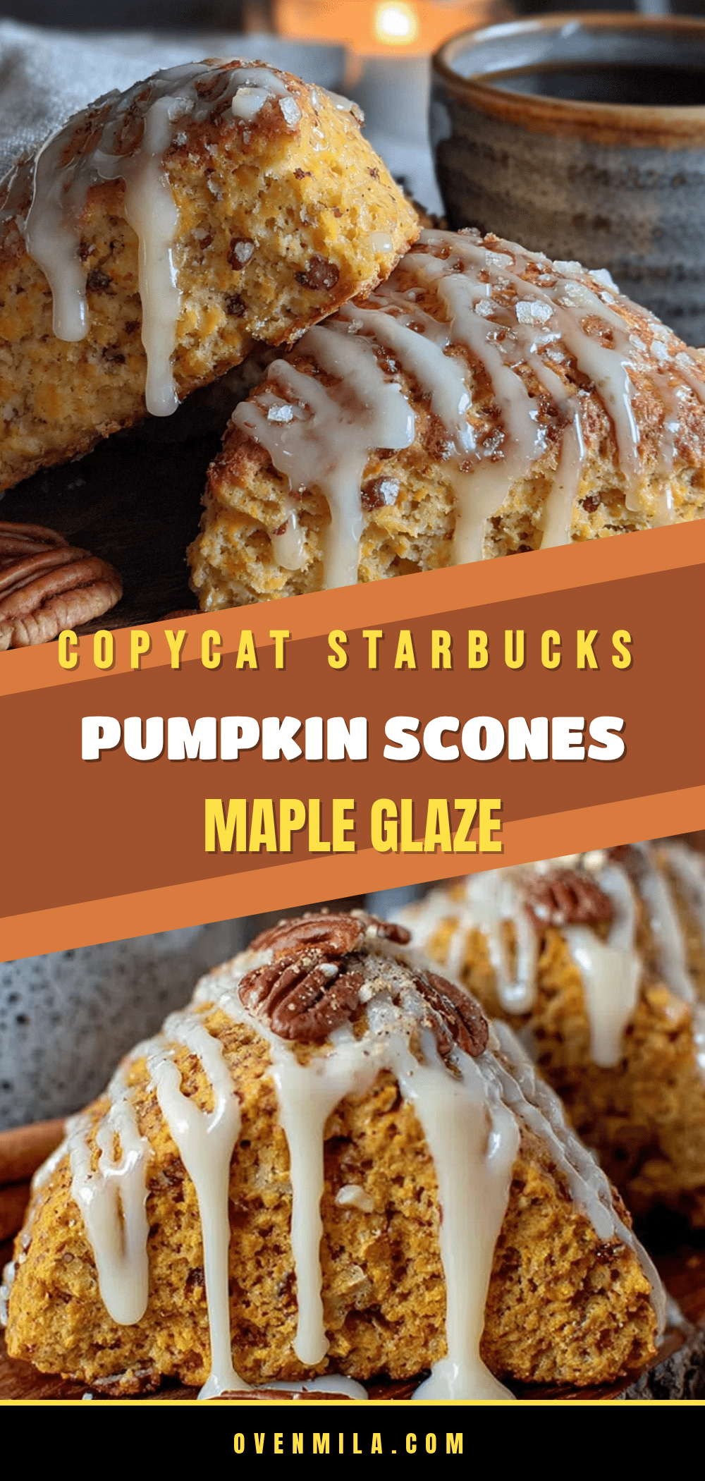 Copycat Starbucks Pumpkin Scones recipe