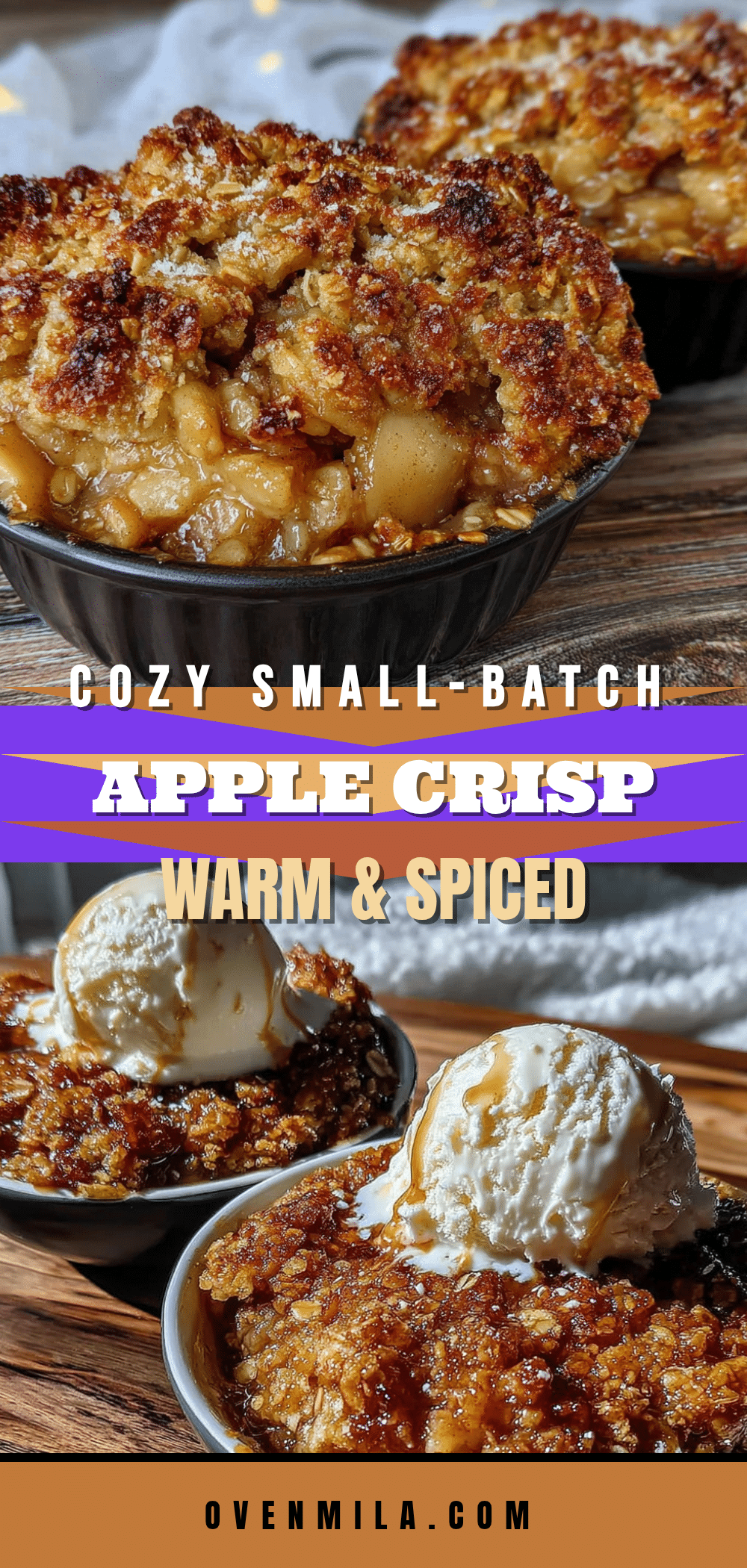 cozy small-batch apple crisp for two recipe