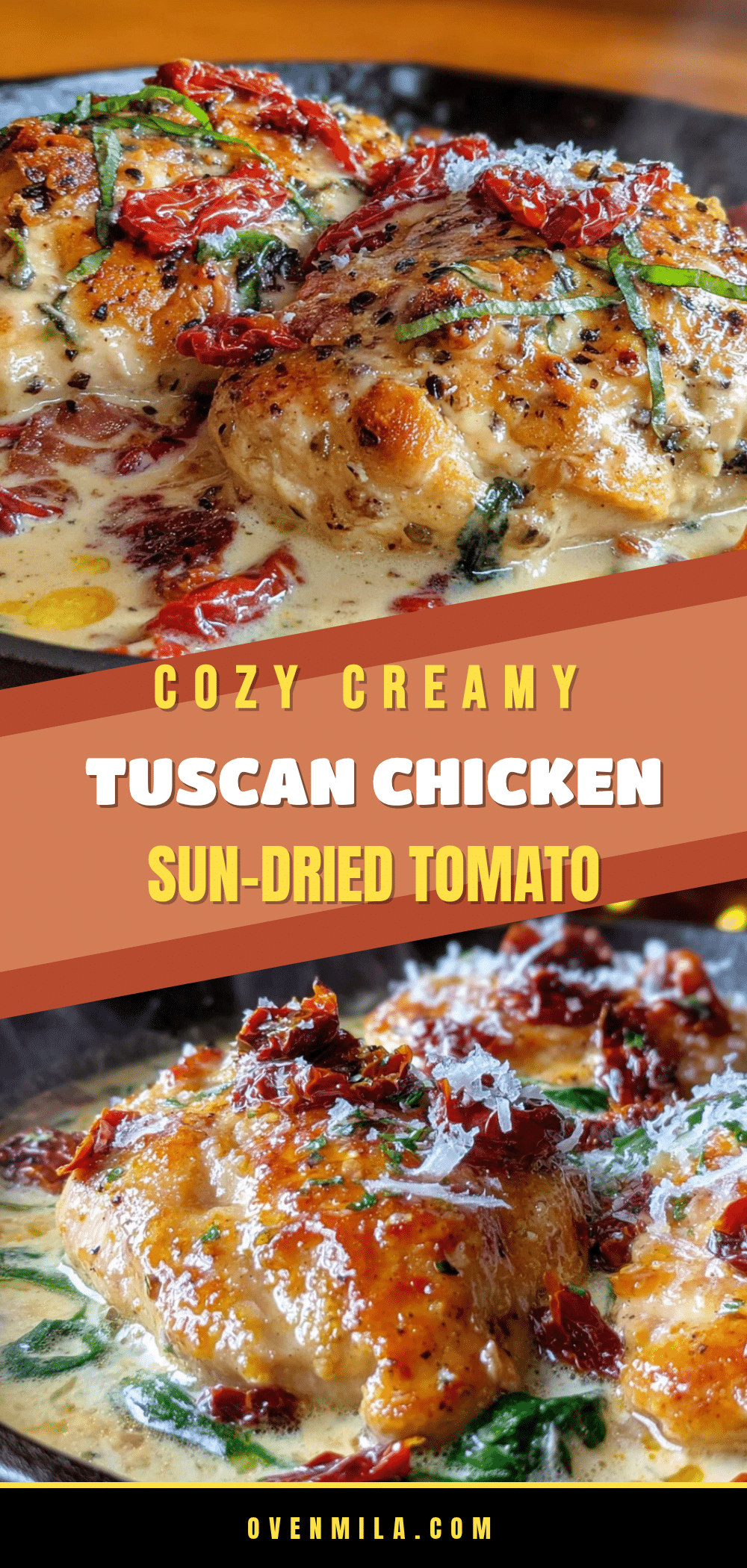creamy tuscan chicken skillet recipe