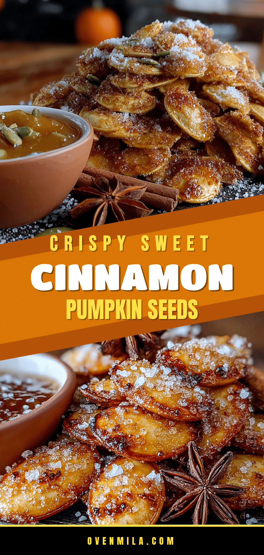 crispy cinnamon sugar roasted pumpkin seeds recipe