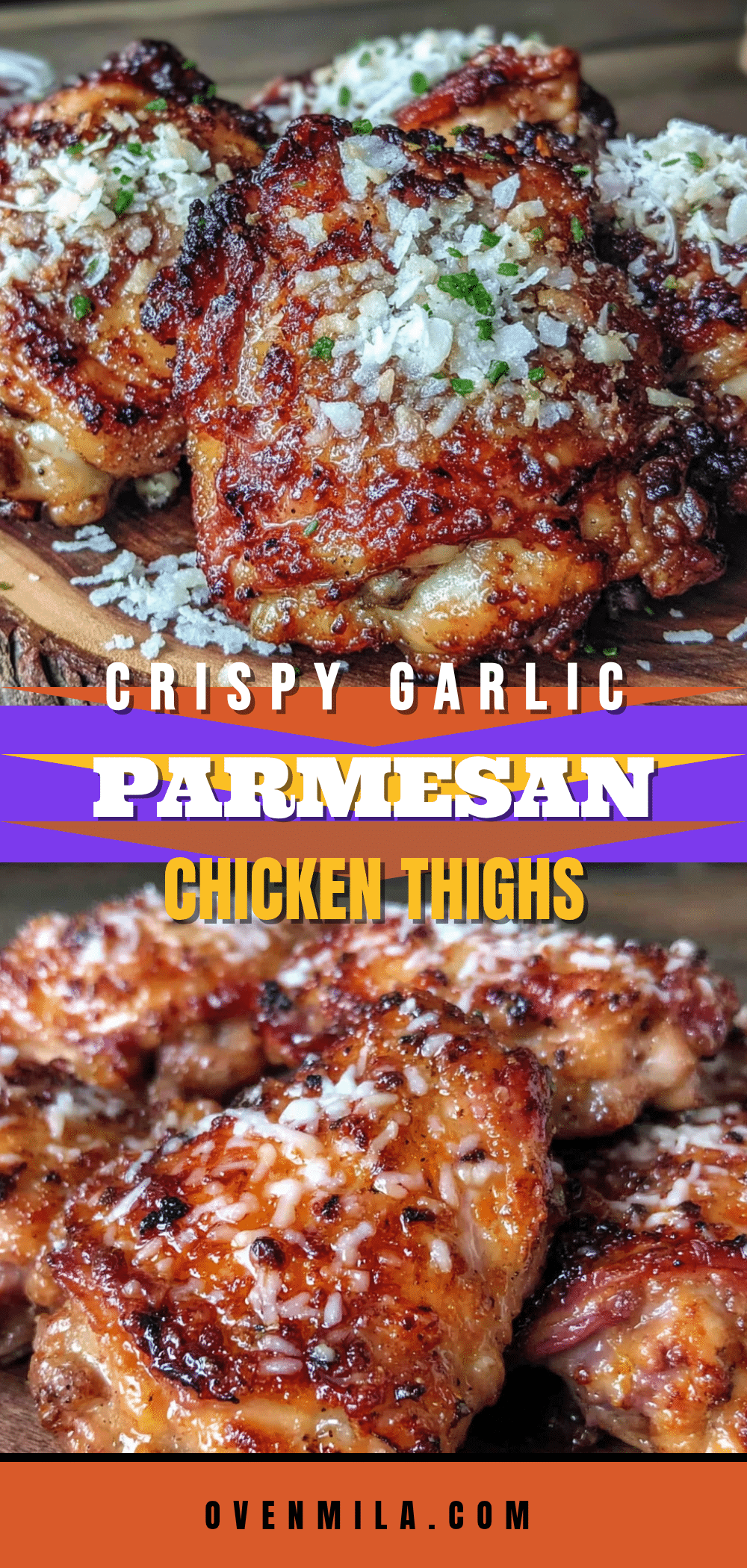 crispy garlic parmesan chicken thighs recipe