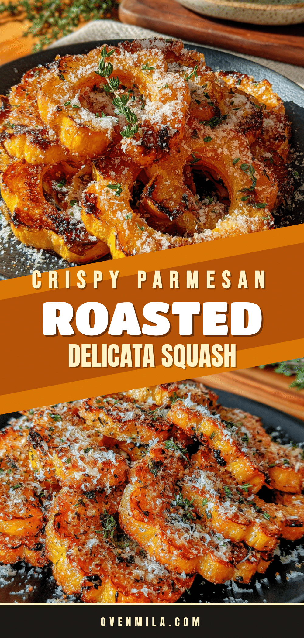 crispy roasted delicata squash with parmesan recipe