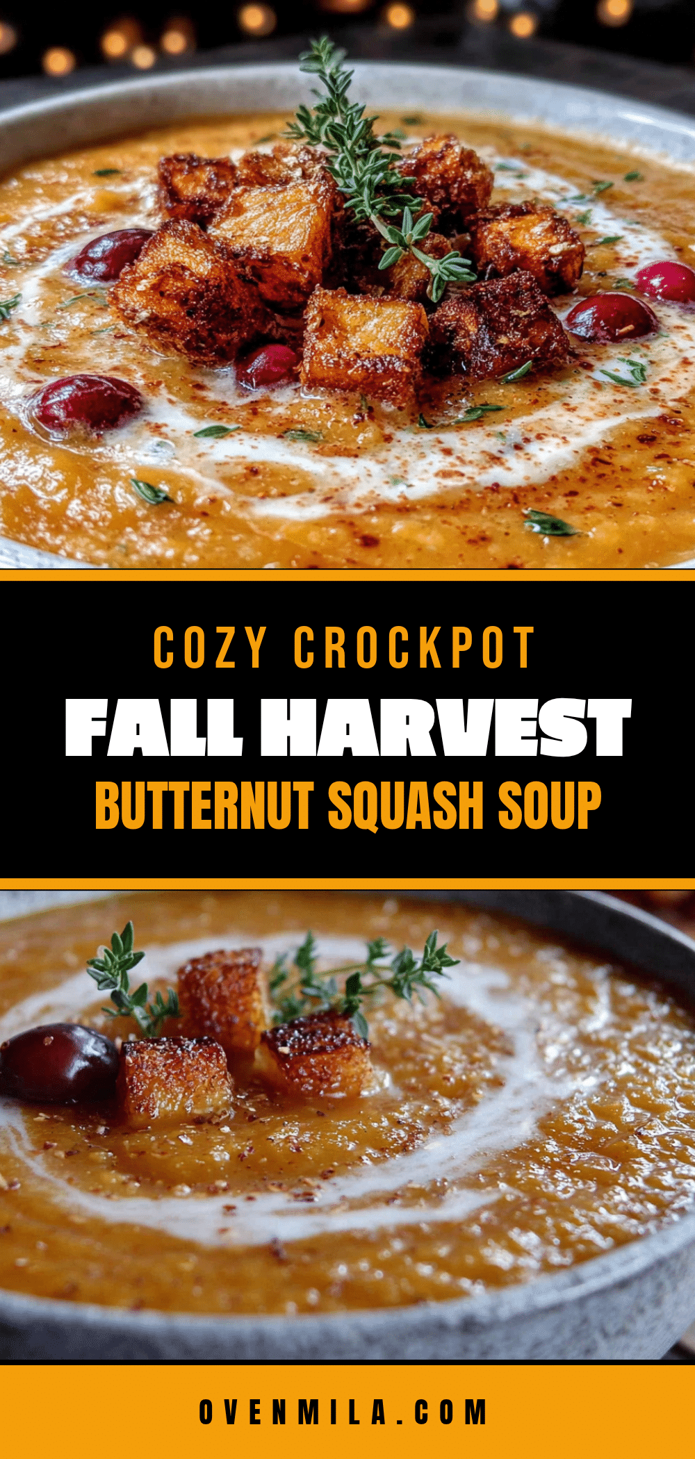 crockpot fall harvest soup with butternut squash recipe