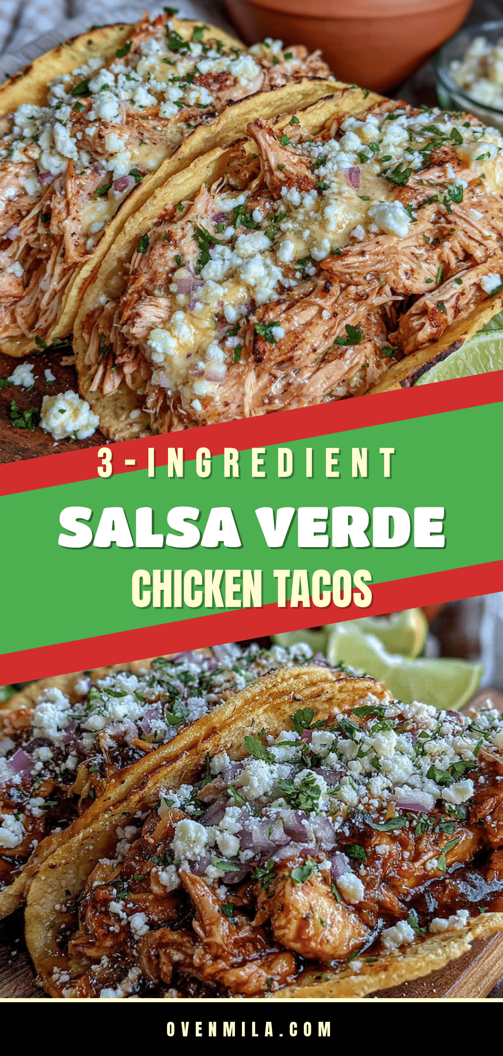 easy crockpot salsa verde chicken tacos recipe