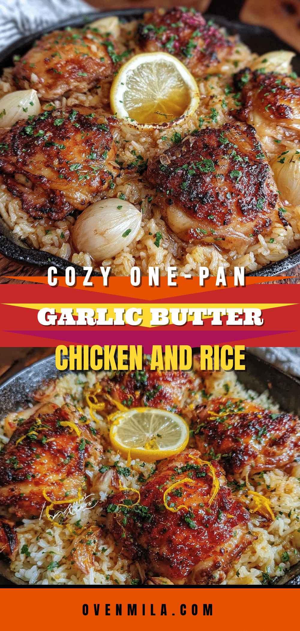 garlic butter chicken and rice recipe