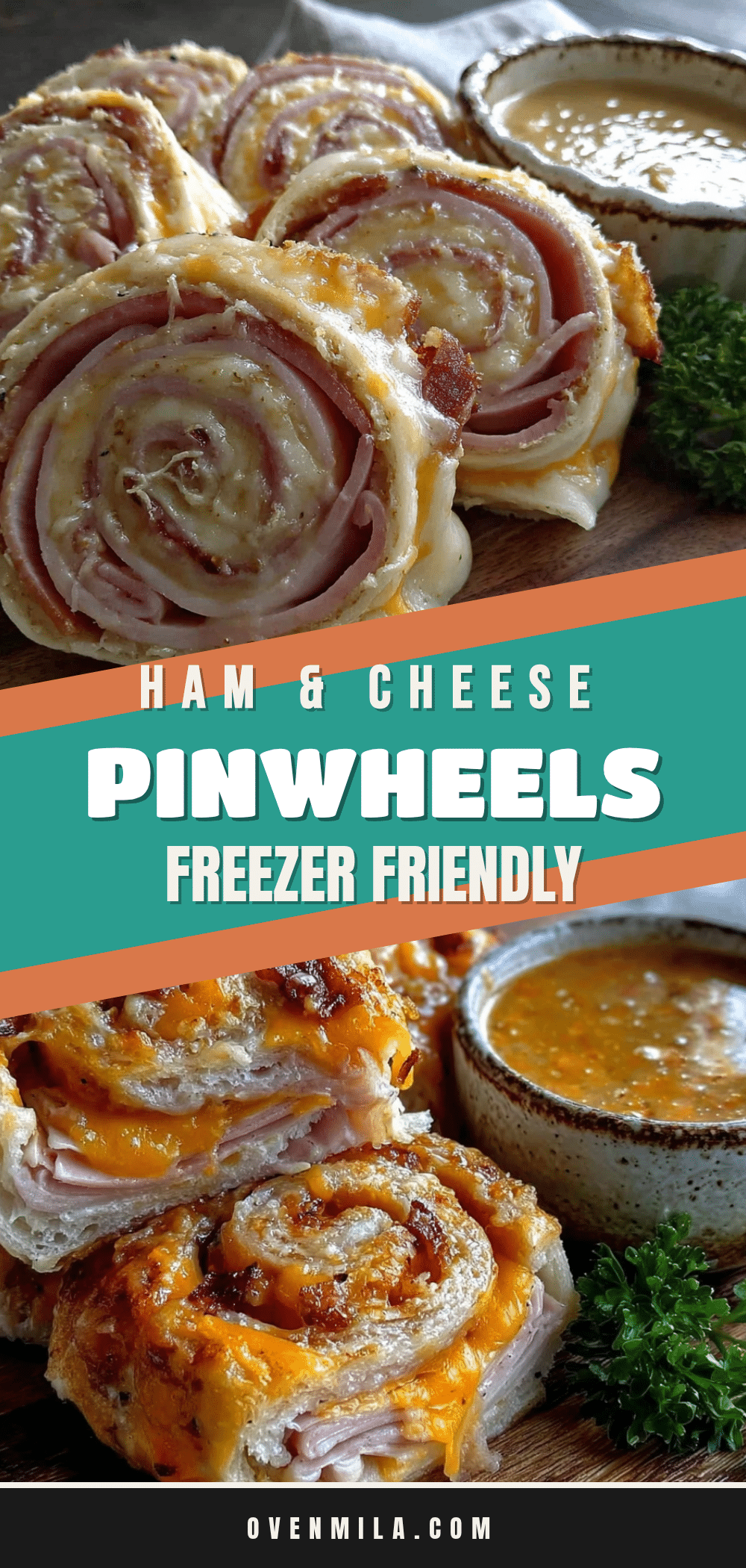 ham and cheese pinwheel sandwiches recipe