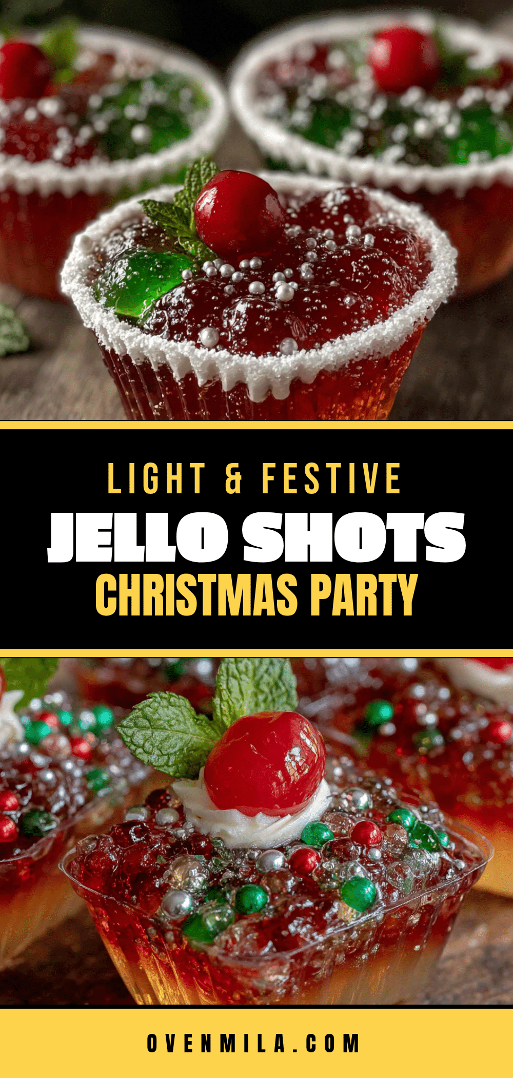 light christmas jello shots recipe