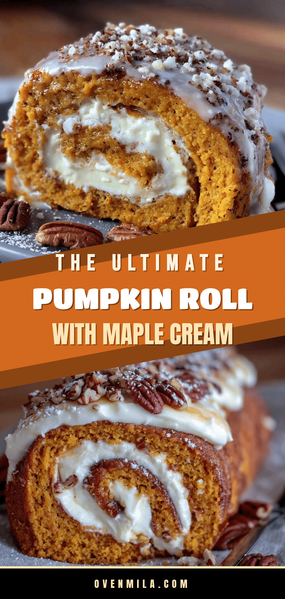 perfect pumpkin roll with maple cream cheese filling recipe