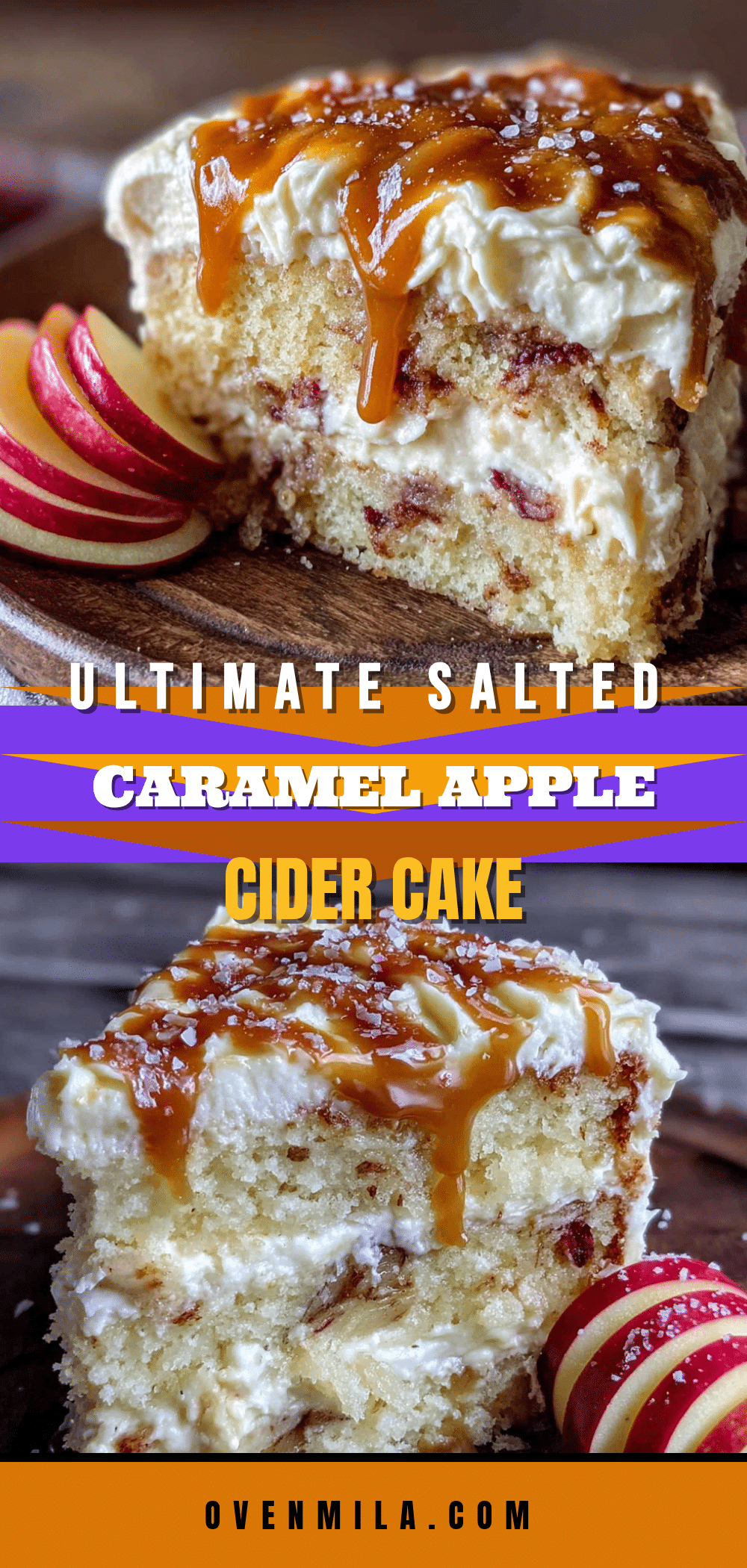 Salted Caramel Apple Cider Cake recipe