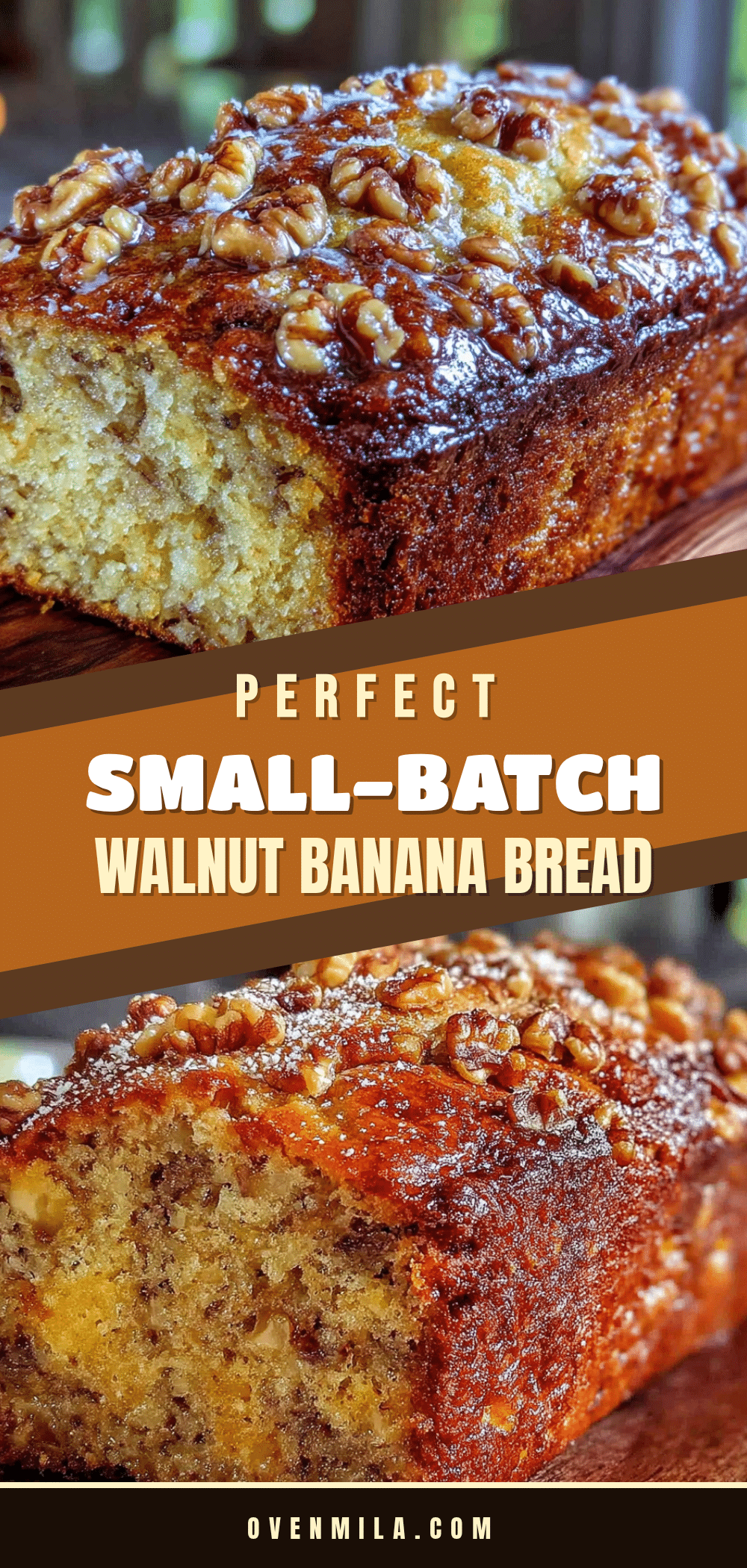 small-batch banana bread with walnuts recipe