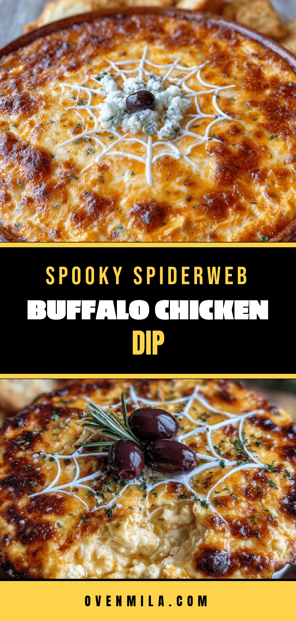 spiderweb buffalo chicken dip recipe